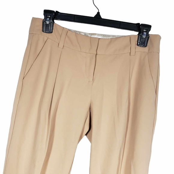 The Savile Row Co. London size 2 Tan Polyester Spandex Cuffed Slacks - Picture 2 of 7